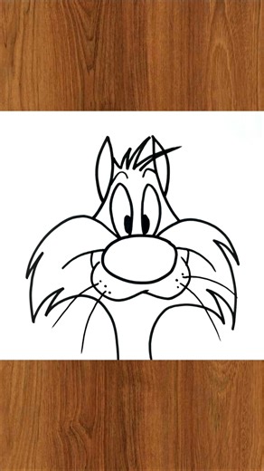 How to Draw Sylvester the Cat | Easy Looney Tunes Sketch Tutorial #sylvester #looneytunes #cartoondrawing #howto #draw #sketch | Çizim Mektebı