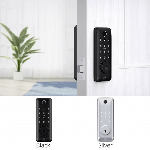 5-in-1 Smart Deadbolt Door Lock with Bluetooth Code Fingerprint Wi-Fi