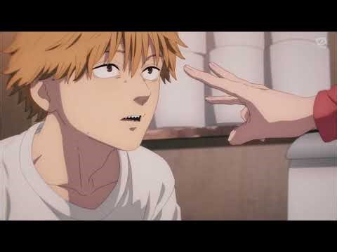 Denji and Power TOILET scene | Chainsaw Man episode 4 English subbed