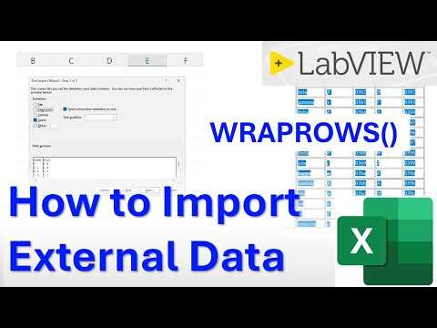 Import data from files (LabVIEW *.lvm) or website to Excel and SAVE time | Step-by-step Tutorial