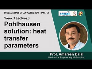 Lec 8: Pohlhausen solution: heat transfer parameters
