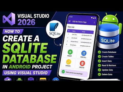 How to Add SQLite Database to an Android App in Visual Studio 2026