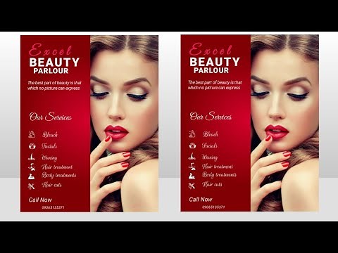 Beauty Parlour Poster Kaise Banaye | How To Design Beauty Parlour Flyer | Pixellab Tutorial