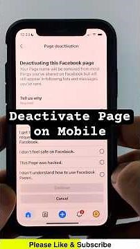 How to Deactivate Facebook Page on iPhone, Android, & Samsung - 2026 Update
