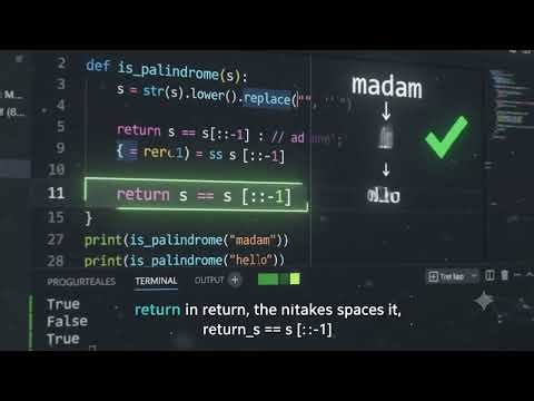 Python Important Problem #2 | Palindrome Check in Python | Python Interview Question