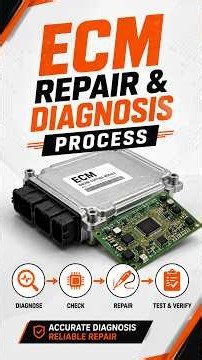 🔧⚡ ECM Repair & Diagnosis Process | Diagnose ➜ Check ➜ Repair ➜ Test & Verify 🚗💻