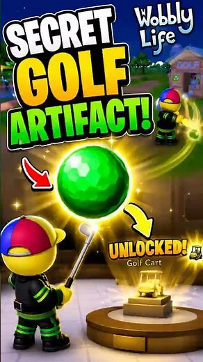 Hidden Golf Museum Artifact! ⛳ Full Guide on My Channel | Wobbly Life