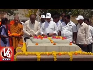 2562 Buddha Jayanti Celebrations In Buddha Vanam In Nagarjuna Sagar | Nalgonda | V6 News