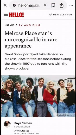 Hello. Grant Show still looks like Grant Show. What do you think? #melroseplace @hellomag @grant_show @stillherehwood @stevekmetko @jimlichtenstein @stillherenetwork | Still Here Hollywood Podcast