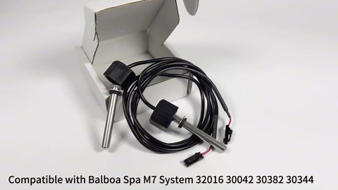 32016 53605 Replacement Spa for Balboa M7 System Hot Tub Temperature Sensors 24“ Dual Purpose Sensor/High Limit 1/4” Diameter for Hot Tub Pool or Spa Parts Compatible with Heater Pool Parts (2PCS)