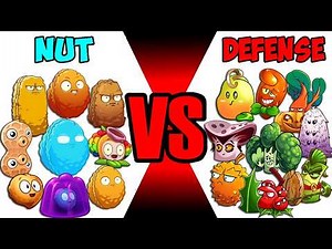 Team NUT & DEF Plants Battlez - Who WIll Win? - Pvz 2 Team Plant vs Team Plant