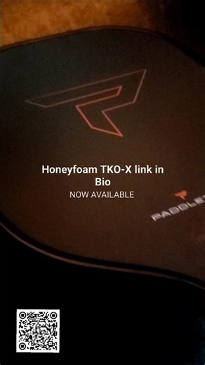 Paddletek Honeyfoam TKO-X is ready for Pickleball!