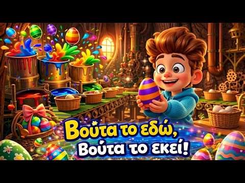 Βούτα το εδώ, βούτα το εκεί! 🥚🎨 Βάφουμε πασχαλινά αυγά με το παιδικό τραγούδι