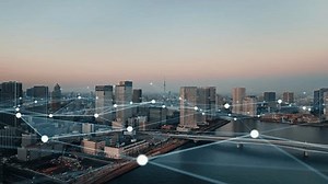 Modern Cityscape Communication Network Concept Telecommunication Stock Footage Video (100% Royalty-free) 1105477599 | Shutterstock