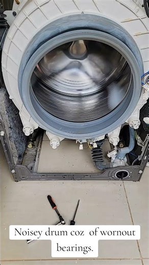 Broken bearings #viral #follow #laundry #washingmachine
