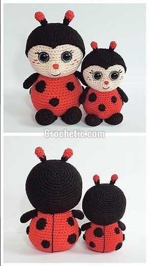 Crochet ladybug free pattern