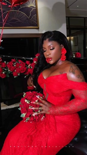Destiny Etiko on Instagram: "Soft in love, Strong in Power ❤️ HAPPY VALENTINE’S DAY FAM ❤️ Wrapped in love, walking in confidence Outfit @jafclothings Reels @km_with_dflowerprince Earrings @cidclotyngstore Hair by @ever_precioushair Makeup 💄 @zazi_beautyplace Stick on nails 💅 @naturalsbysandrasplace Snatched by @mapiatea Location @the_thribeka @amadiva_bridals coordinator extraordinary 🙌🥰"