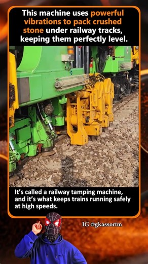 How a railway tamping machine work?