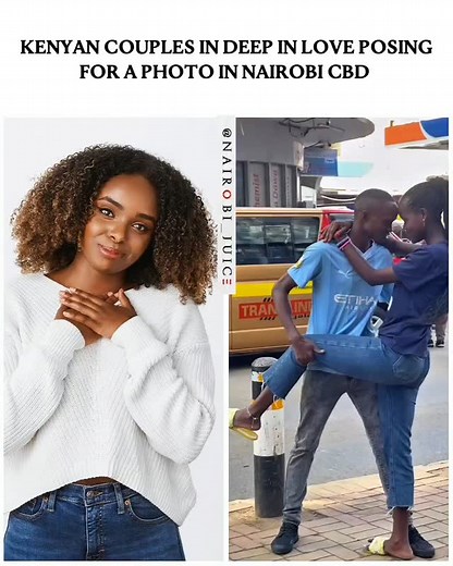 Kenyan Couples in deep in love posing for a photo in Nairobi CBD | Nairobi Juice
