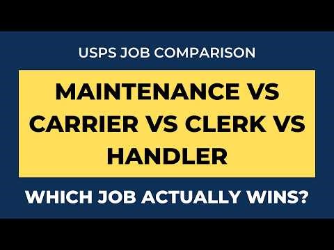 USPS Maintenance vs Carrier vs Clerk vs Mail Handler — Which Is Best?