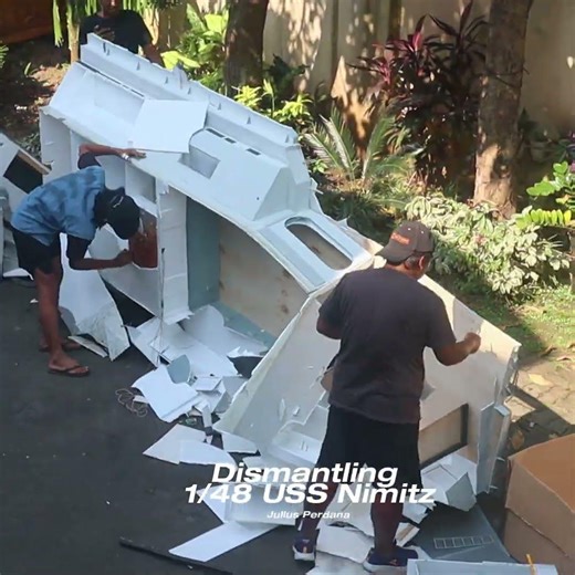 Dismantling 1/48 RC USS Nimitz #aircraftcarrier #ussnimitz