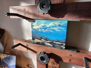 Solid Wood Wall Easel: Space-saving Artist Tool, Small and Large Canvas - Etsy