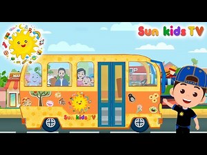 Wheels on the Bus Hindi mein | Bus Ke Wheels | Nursery Rhymes & Kids Songs | Sun Kids TV