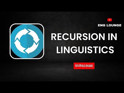 Recursion in Linguistics || Definition of Recursion || Recursion and its examples