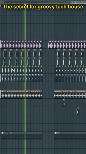 How to make groovy tech house🔥 #shorts #bass #drums #producer #mixing