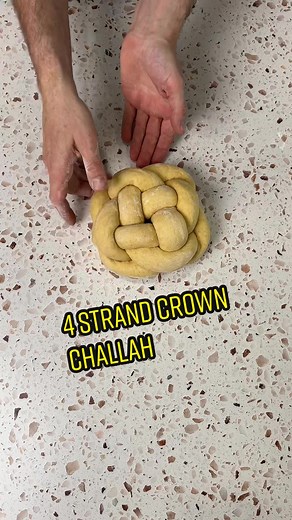 Braiding a 4 Strand Crown Challah: Step-By-Step Guide