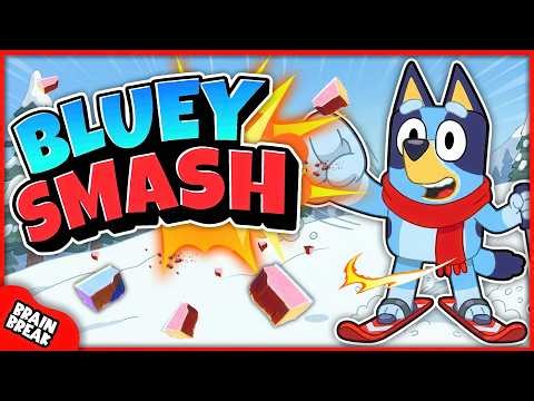 🔴 BLUEY SMASH! 🔴Bluey Brain Break for Kids 🔴 Bluey Freeze Dance Party 🔴 Danny Go | Floor is lava