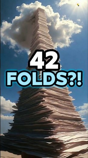 Fold Paper 42 Times… It Reaches the Moon 🤯