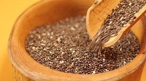 Download chia seed s drops in a bowl for free