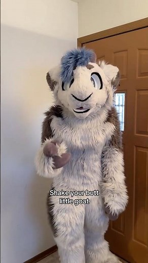 Shake your butt little goat! #furry #fursuit