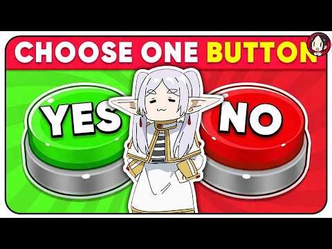Choose One BUTTON! 😭 ANIME Yes or No Challenge 🔴🟢