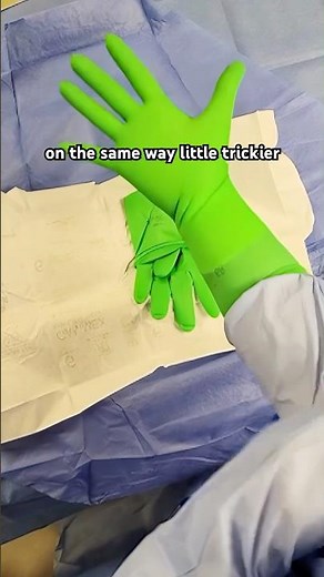 Secret to SELF Double-Gloving in Surgery 🧤 #shorts