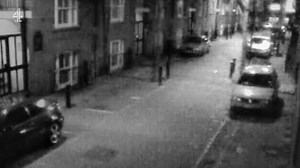 Moment Pete Doherty swerves Marc Blanco's body in the street