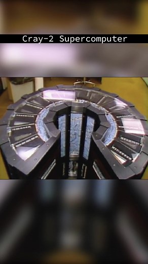 The Cray-2 Supercomputer from Cray Research was the fastest Computer in the World between 1985 and 1988 with 1.9 GFLOPS peak performance #cray2 #crayresearch #1985 #seymourcray #supercomputer #watercooling #gflops #vectorprocessor #retrotech #techgeek