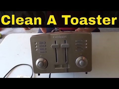 How To Clean A Toaster-Cleaning Crumbs Inside-Tutorial