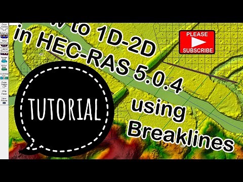 hec ras 1d 2d using breaklines | 5.0.4