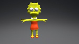 Lisa_Simpson - 3D model by washingtoncampos
