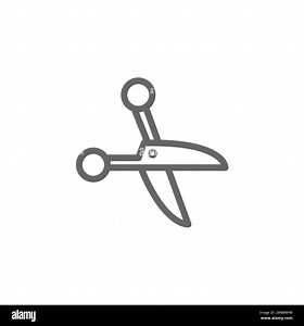Scissor line icon, App interface graphics resource, vector illustration Stock Vector Image & Art - Alamy