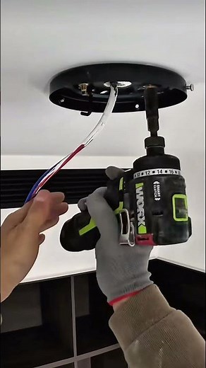Professional Ceiling Light Installation#usashorts #diy