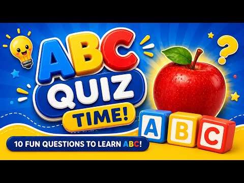 ABC Quiz for Kids 🍎 | Learn Letters A B C | Fun English Quiz for Children