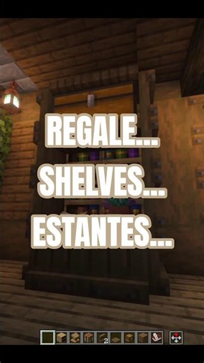 😳 This Minecraft shelf looks AMAZING! 🤡 #minecraft #shorts