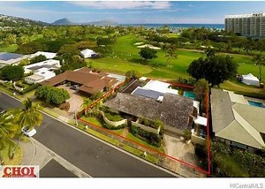 Around Honolulu's Waialae Country Club, starter homes like this one cost $4.5 million