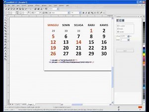 How To Design Calender 2014 Using CorelDRAW, InkSCAPE and Microsoft EXCEL