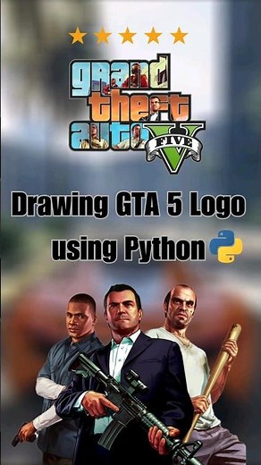 Creating GTA 5 Logo using Python 👨‍💻 #gta5 #gta #rockstar