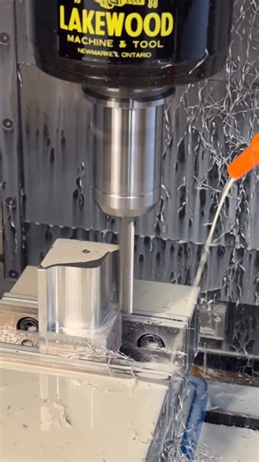 Lakewood Machine & Tool on Instagram: "Ripping some corner blocks for a fixture for the electronics industry! We’re using our favourite long depth aluminum milling recipe - one part @yg1.canada Alupower 3-flute high-helix endmill at 2” LOC, one part hydraulic holder, and lots of full-depth passes. Nice to see the end of the year finishing strong across the industry - I know it’s been a bit of a rough one for a lot of us, but most people I talk to say order volume is popping back up which is grea