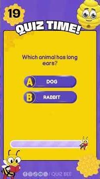Easy Animal Quiz 🐼 | Quiz Bee #quizbee #quizforkids #shorts #education